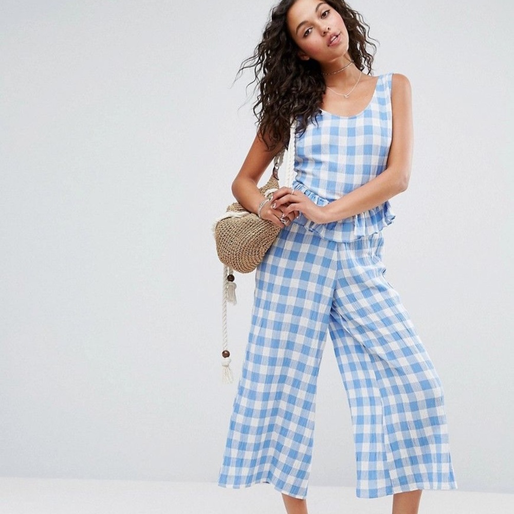 ASOS Gingham Jumpsuit